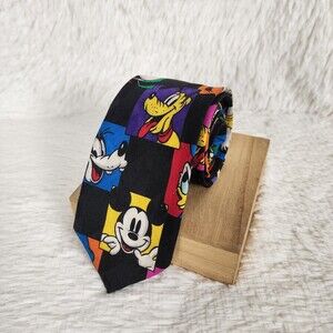 Disney Store Vintage Fab 5 Mickey Color Neck Tie